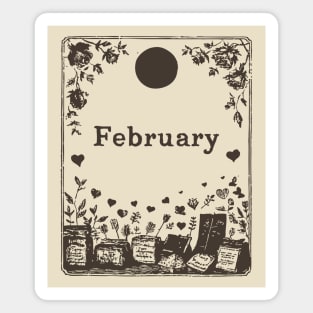 Vintage February Love Potions Magnet
